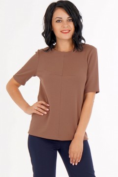 Лаконичная блуза с декоративной вытачкой Ajour