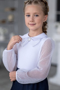 Очаровательная блузка для девочки ТБ-2108-1 Alolika(фото2)