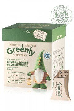 Стиральный биопорошок для цветных тканей концентрированный Home Gnome Greenly Faberlic home