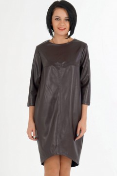 Модное платье тёмно-шоколадного оттенка Ajour