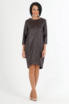 Модное платье тёмно-шоколадного оттенка Ajour(фото3)
