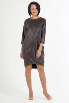 Модное платье тёмно-шоколадного оттенка Ajour(фото2)