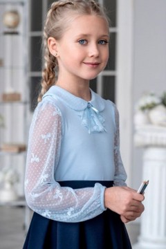 Нарядная блузка для девочки ТБ-2102-2 Alolika(фото2)