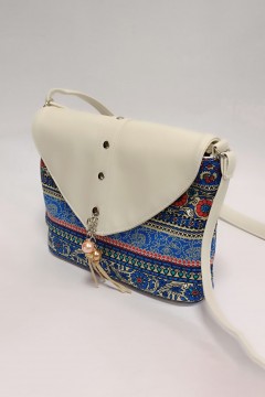 Красивая летняя сумка Carino беж-этно  Chica rica