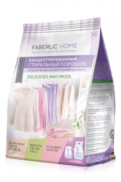 Стиральный порошок для деликатных тканей и шерсти концентрированный Faberlic Home Faberlic home
