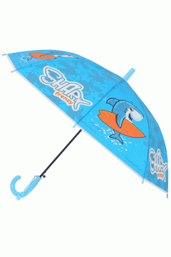 Зонтик голубой с акулой 058D-918D Familiy