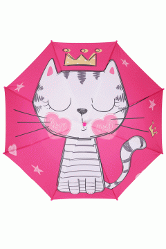 Зонтик розовый с кошкой 215-209 Familiy(фото2)