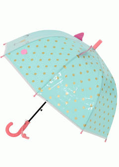 Зонтик голубой в горошек с ушками кошки 058D-921D Familiy