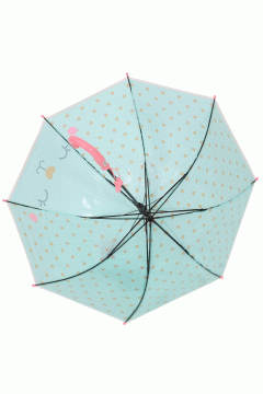 Зонтик голубой в горошек с ушками кошки 058D-921D Familiy(фото3)