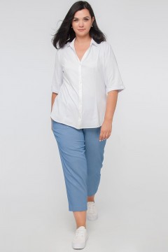 Однотонная женская рубашка Limonti(фото2)