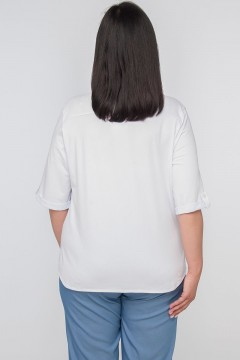Однотонная женская рубашка Limonti(фото4)