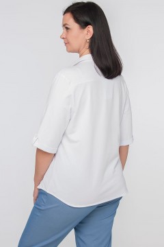 Однотонная женская рубашка Limonti(фото5)