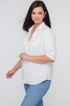 Однотонная женская рубашка Limonti(фото6)