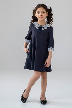 Практичное платье для девочки ШП-2101-12 Alolika