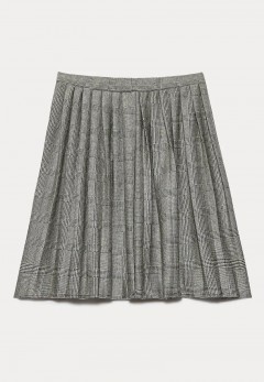 Практичная трикотажная плиссированная юбка с узором гленчек для девочки Faberlic(фото6)