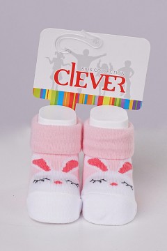 Чудесные носочки для новорождённых С174 Clever kids