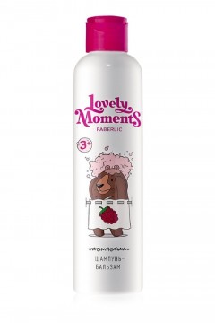 Детский шампунь-бальзам для волос «Малиновые мишки» Lovely moments Faberlic