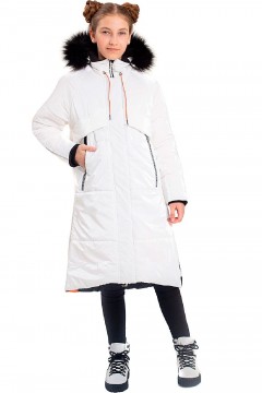 Модное пальто для девочки 442-22з-1 Batik