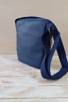 Стильная мужская сумка Zevs тёмно-синяя Chica rica(фото3)