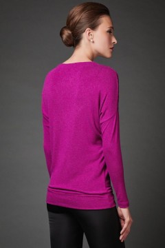 Трикотажная блуза модного цвета Рафинад 54 размера Art-deco(фото2)