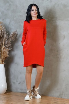 Красное женское платье Ajour(фото3)