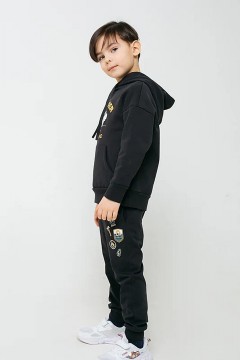 Красивая толстовка для мальчика К 301387/черный к1269 джемпер Crockid(фото2)