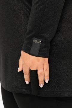 Стильный чёрный джемпер 60 размера EE-style(фото6)