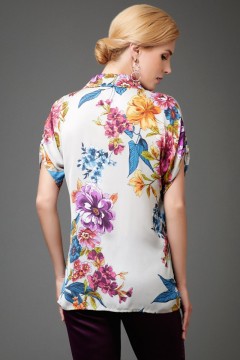 Красивая повседневна блузка Палермо 44 размера Art-deco(фото4)