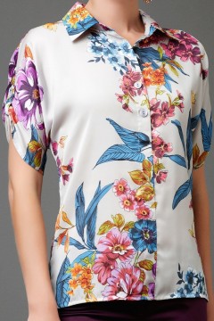 Красивая повседневна блузка Палермо 44 размера Art-deco(фото2)