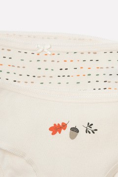 Трусы для девочки 3 шт К 1909-3уп/белая лилия,цветные штрихи трусы Crockid(фото3)