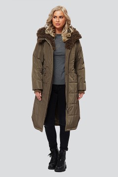 Красивое женское пальто 2213 64 размера D'imma(фото2)