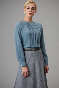 Однотонная женская блузка Кварц 50 размера Art-deco