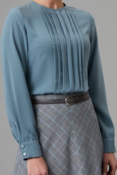 Однотонная женская блузка Кварц 50 размера Art-deco(фото3)