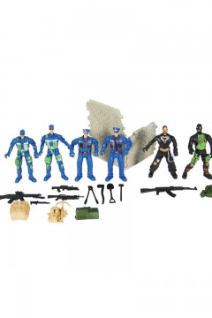 Набор игровой полицейских с подвижными конечностями из 6 фигурок с аксессуарами 588-30 Familiy