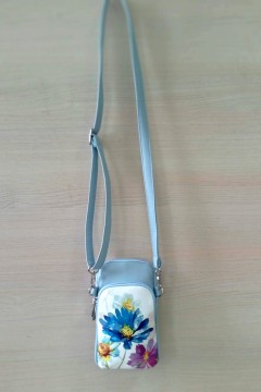 Симпатичная женская сумка Colibri голубой Цветы Chica rica(фото3)