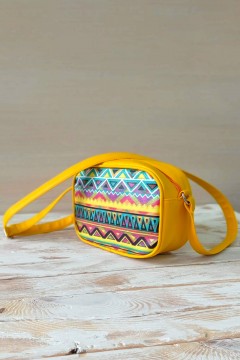 Симпатичная женская сумка Aura жёлтый этно  Chica rica