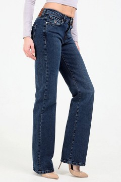 Лаконичные женские джинсы 218001 50 размера F5(фото2)