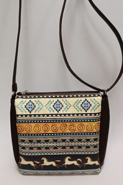 Модная женская сумка Nata коричневая Африка Chica rica(фото2)