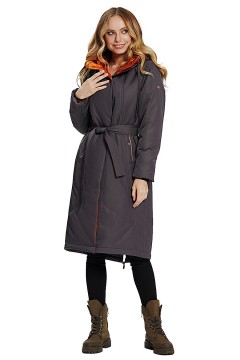 Элегантное женское пальто 2112 58 размера D'imma(фото2)