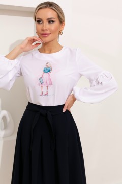 Симпатичная женская блузка Эрика №6 Valentina(фото3)