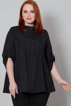 Однотонная женская блузка 64 размера Avigal