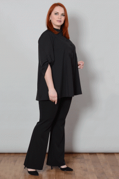 Однотонная женская блузка 64 размера Avigal(фото2)