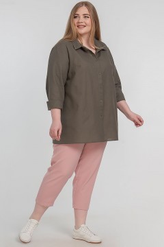 Однотонная женская рубашка Limonti(фото2)