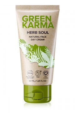 Натуральный дневной крем для лица Herb Soul Green Karma Faberlic