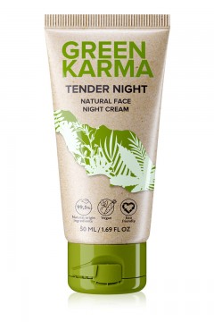 Натуральный ночной крем для лица Tender Night Green Karma Faberlic