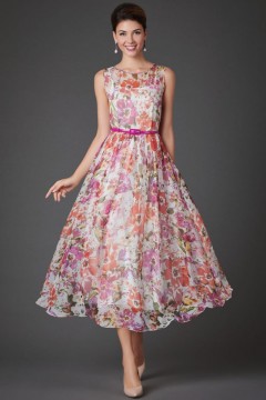 Нежное шифоновое платье Янтарное 44 размера Art-deco(фото2)