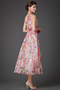 Нежное шифоновое платье Янтарное 44 размера Art-deco(фото3)