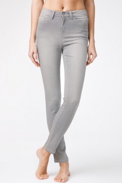 Ультраэластичные женские джинсы CON-117 CONTE ELEGANT light grey 46 размера на рост 164 Conte Elegant Jeans