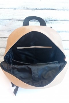 Стильный женский рюкзак Praid бежевый оксфорд Chica rica(фото4)