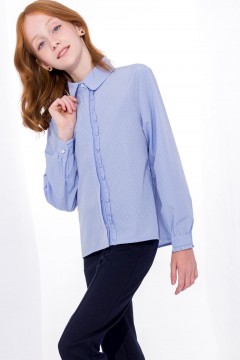 Прекрасная блузка для девочек 5030SC22 Vulpes голубой Familiy(фото3)